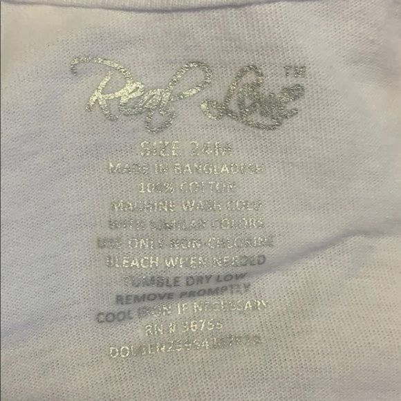 Real Love Squeeze The day Cap‎ Sleeve 24 Months white tank top - Picture 5 of 5